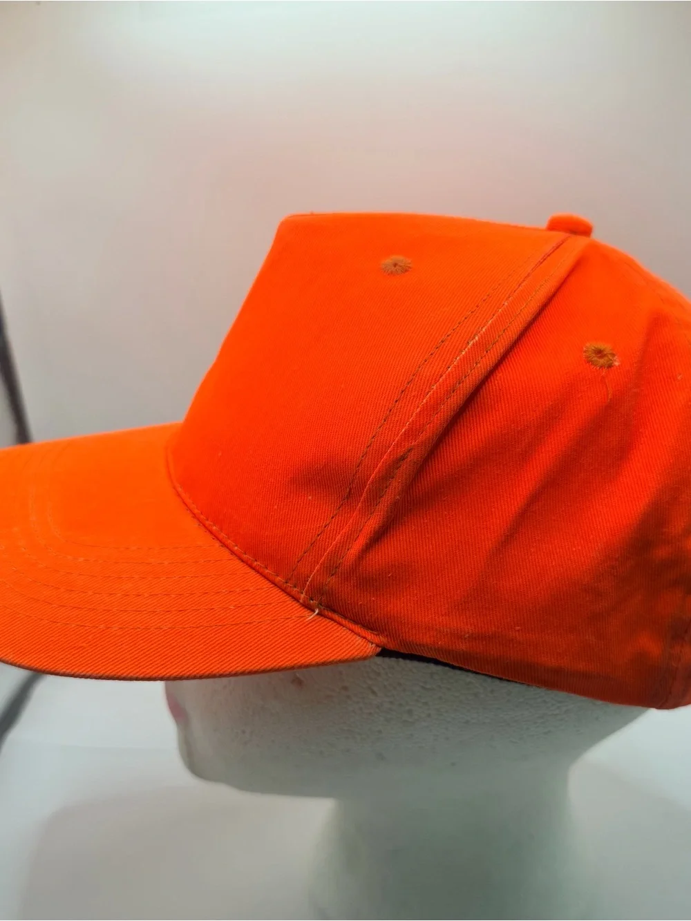 Blaze Orange Safety Hunting Hat Blank Adjustable SnapBack Baseball Cap